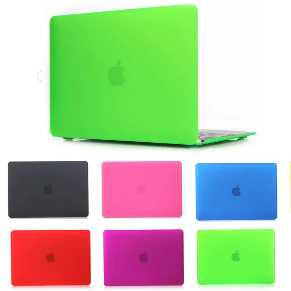 laptop case matte 6 deep colors protective shell for apple macbook pro 13/retina 13 air 11 13+keyboard cover+screen protector