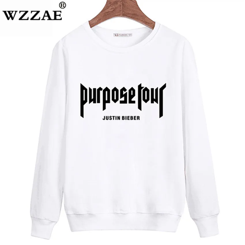 New Design Purpose Tour Justin Bieber Hoodies Men Women Sweatshirt Kanye West Hip Hop Streetwear Hoody Hoodie Polerones Hombre