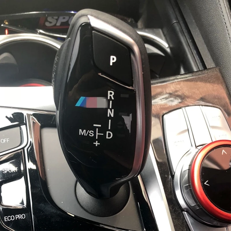 

Car Gear Shift Knob Panel Cover M Emblem Stickers for BMW 5 7 6 Series GT X3 X4 G31 G30 F90 G32 F13 F12 G11 G12 G01 F25 G02 F26