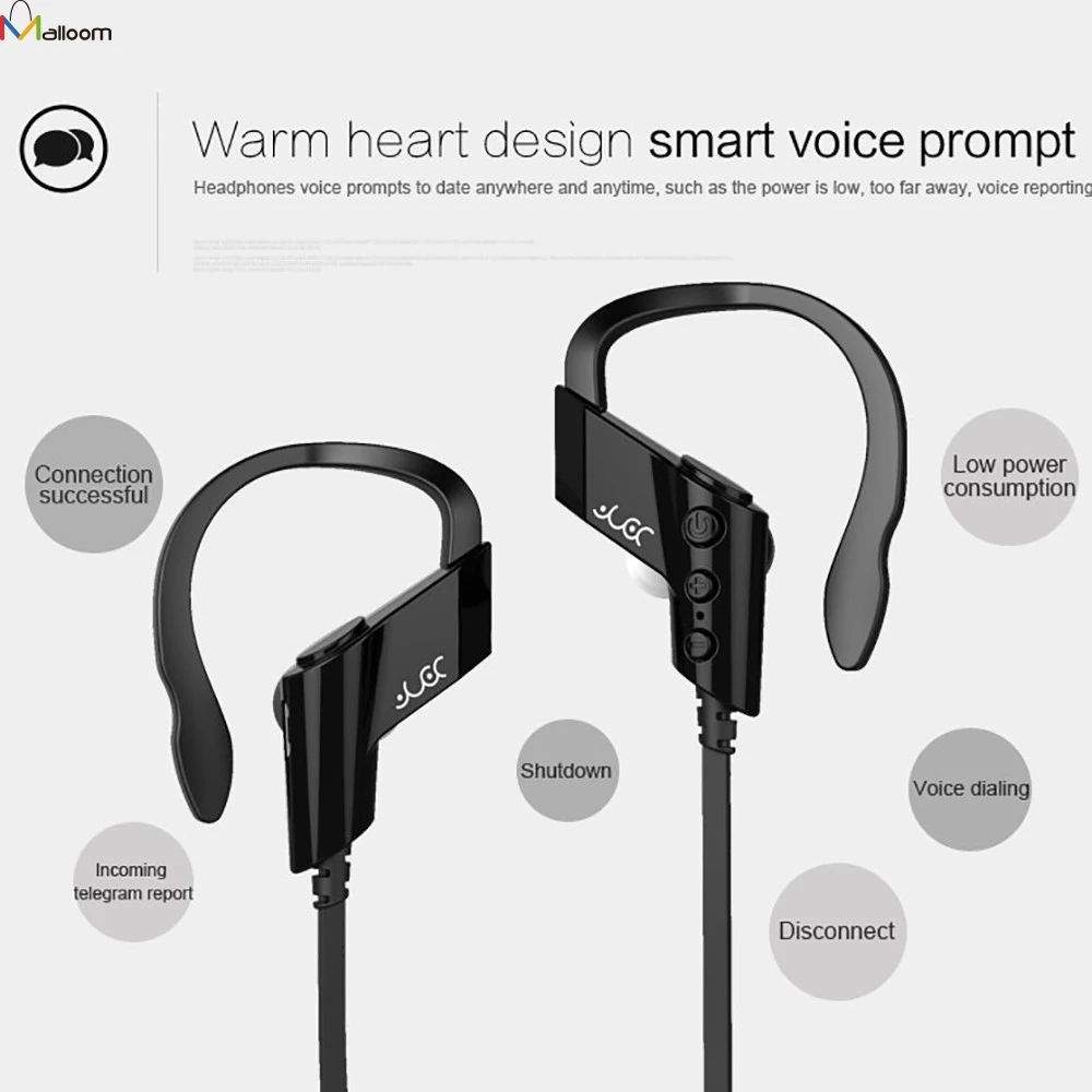 Wireless Bluetooth 4.1 Sweatproof Sport Gym Headset Stereo Headphone