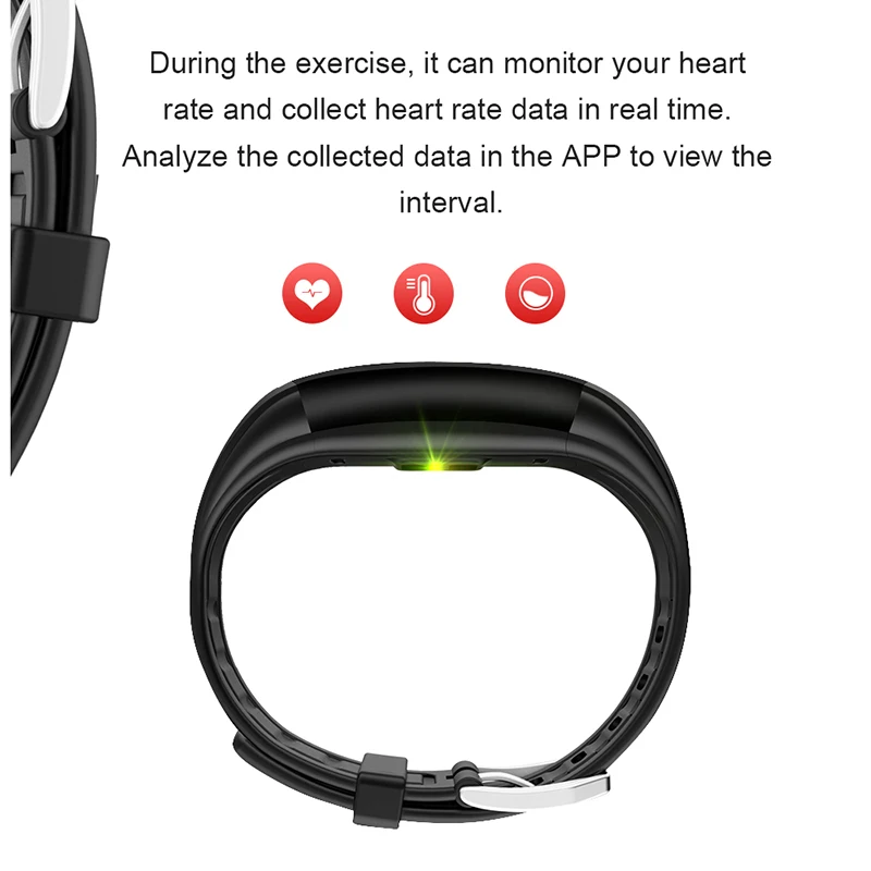 New IPS color screen smart bracelet running heart rate blood pressure wristband waterproof men's and women's children's bracelet
