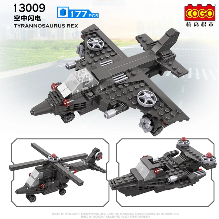 3  Military Deformation 3in1 Aircraft Racing Car Series 13009 Children's Educational Toys For Kids Compatible Legos