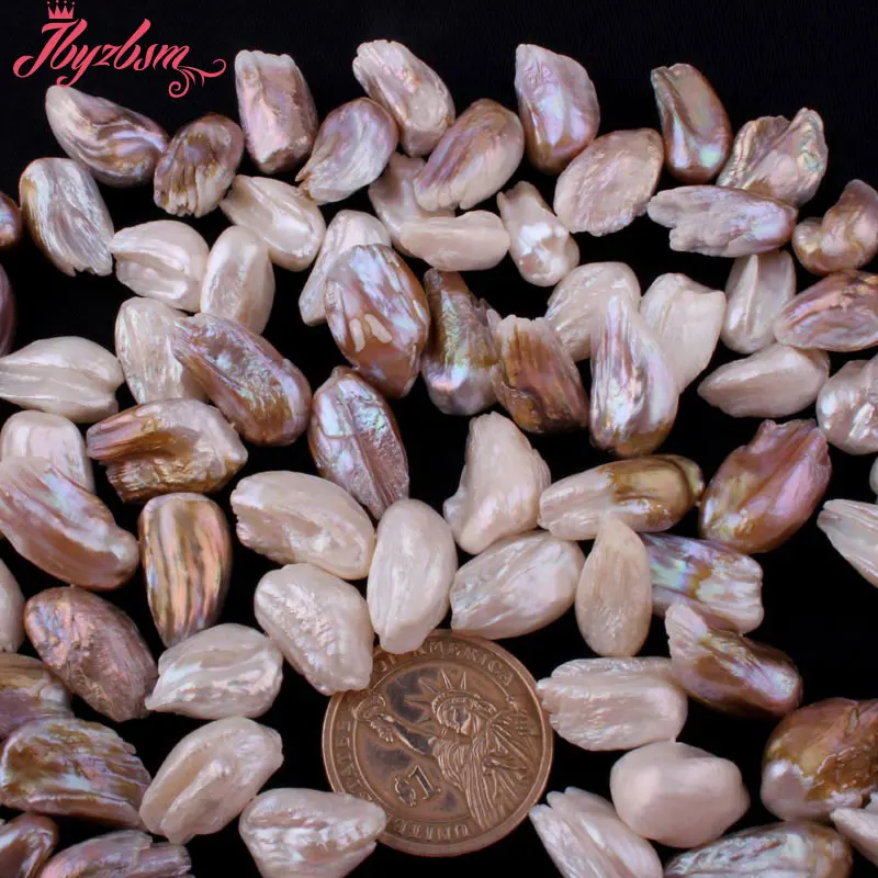

13x15-15x18mm Freeform Reborn Freshwater Pearl Bead Natural Stone Beads For Necklace Bracelets Jewelry Making 14.5"Free Shipping
