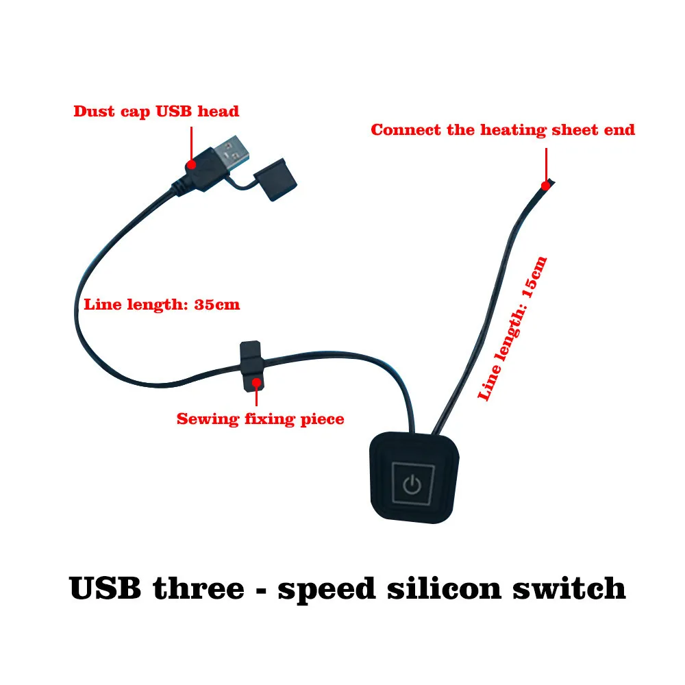 Моющаяся USB электрическая грелка с 3 передачами, регулируемая, сделай сам, тепловая одежда для улицы, теплая куртка с подогревом, Мобильная теплая