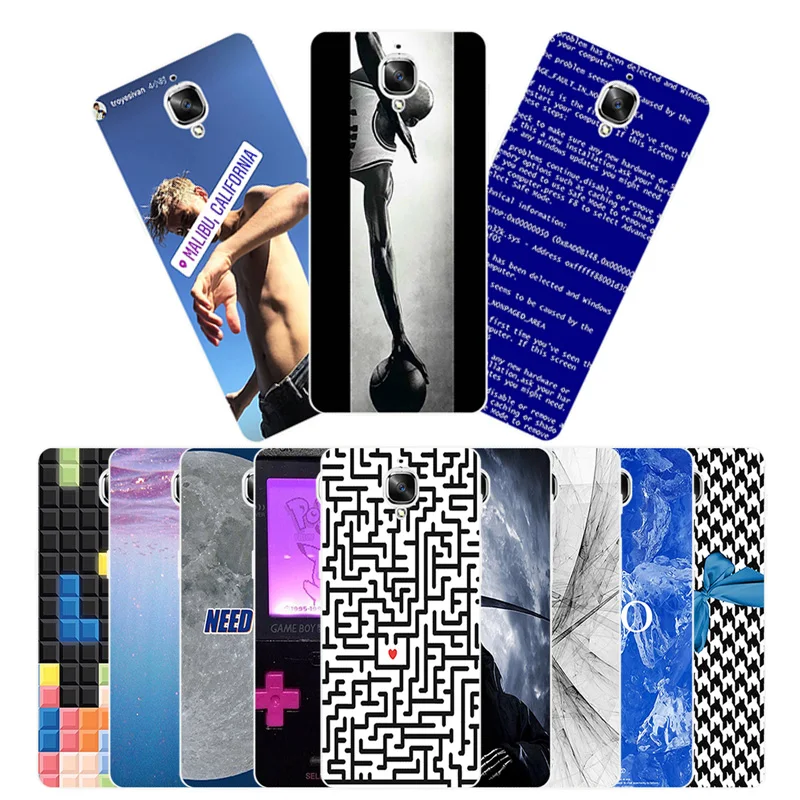 Soft TPU Case for OnePlus 3 / 3T Phone Cases 5.5 inch Silicone Slim Maze Back Cover One Plus Three 1+3 Clear Shell |