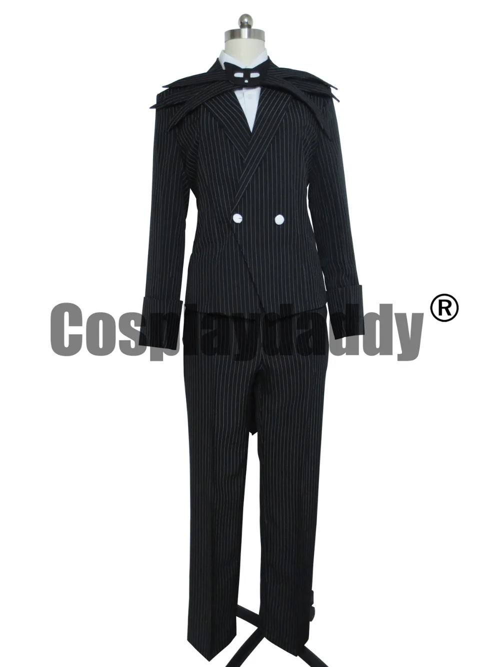 

The Nightmare Before Christmas Cosplay Jack Skellington Black Stripe Suit Costum
