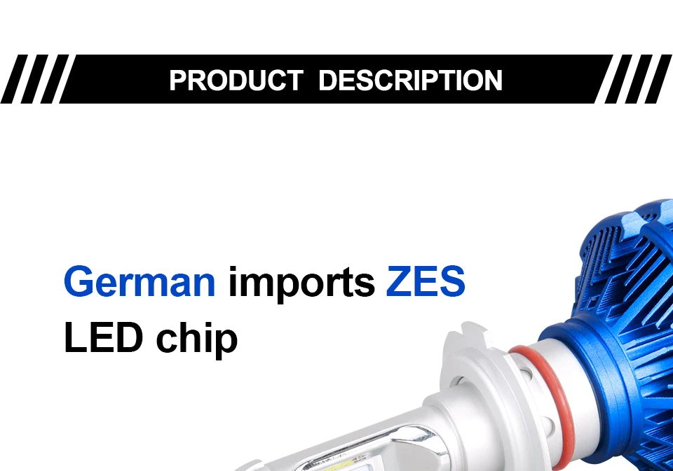 LED H4 H7 Car Headlight Bulbs H11 H1 H3 9005HB3 9006HB4 50W 12000lm Lampada Led Carro H8 H9 ZES Chip 6000K Ampoule Led Voiture (4)