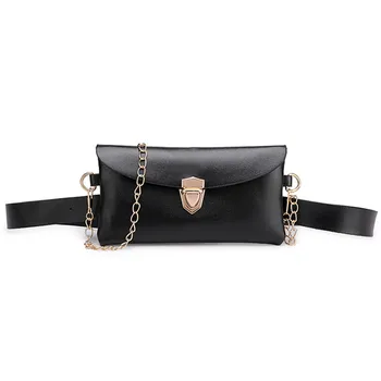 

Women Outdoor Solid Color Chain Hasp Messenger Bag Sports Chest Bag Waist Bag waist bag chest bag waist bag women 626#20