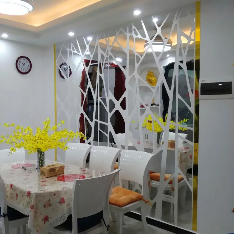DIY креативные геометрические узоры зеркальная поверхность Наклейка на стену для