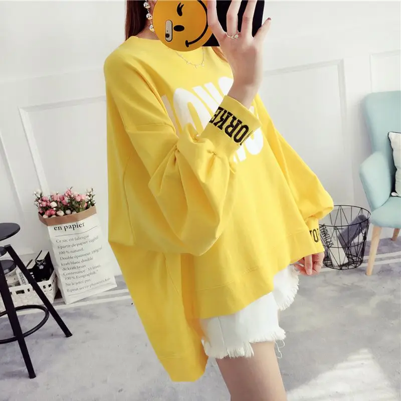 زائد حجم 3XL طويلة الأكمام البلوز المتناثرة هوديي النساء إلكتروني طباعة الصوف بلوزة كاجوال هوديي الشارع الشهير هوديي الخريف