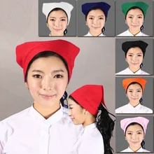 10 шт./партия) Южная Корея Ресторан отеля кухонный головной платок для работы японская официантка головной платок шеф-повара шляпа треугольное полотенце