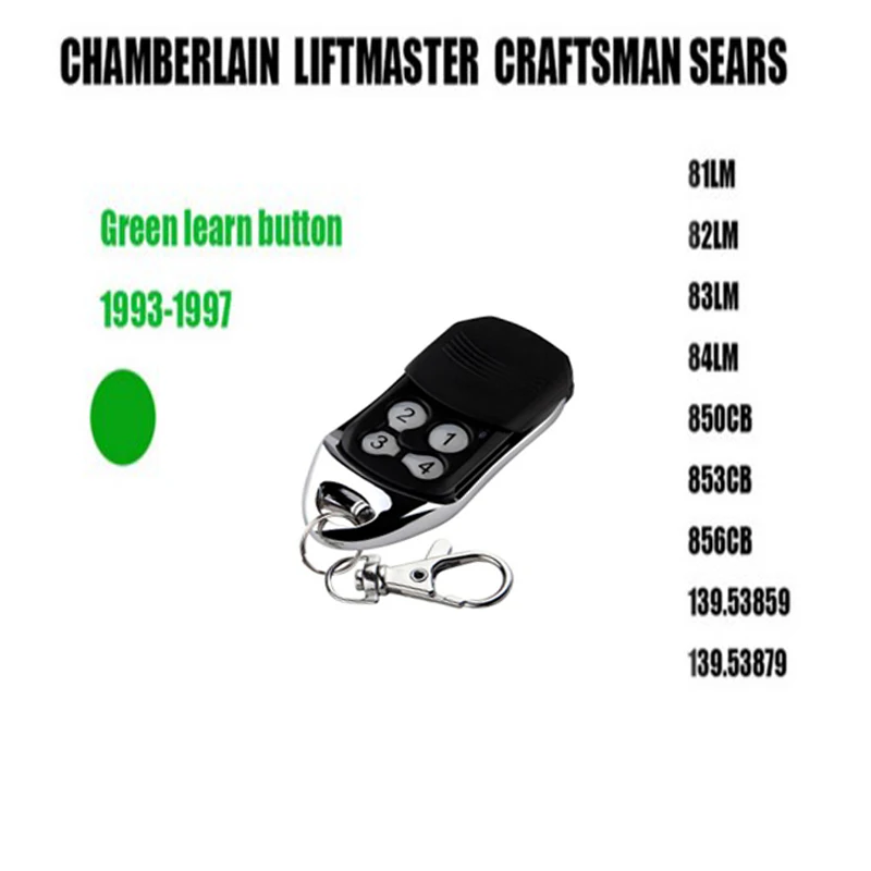 2pcs For Liftmaster Chamberlain Craftsman Green Learning