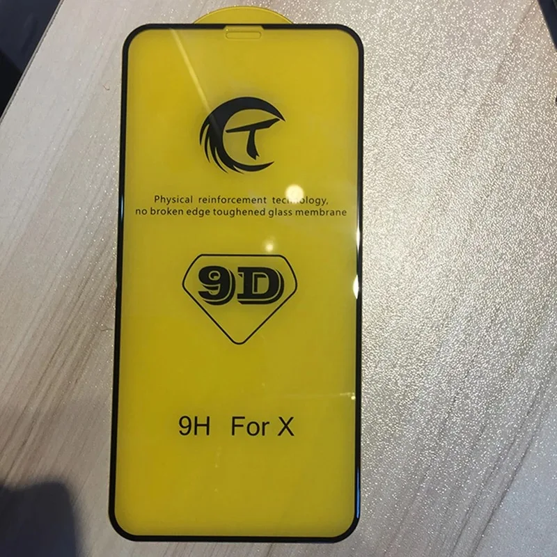 

9D Curved Edge Screen Protector Tempered Glass For iPhone 7 8 6 6s Plus Protective Glass For iPhone X XS Max XR Film