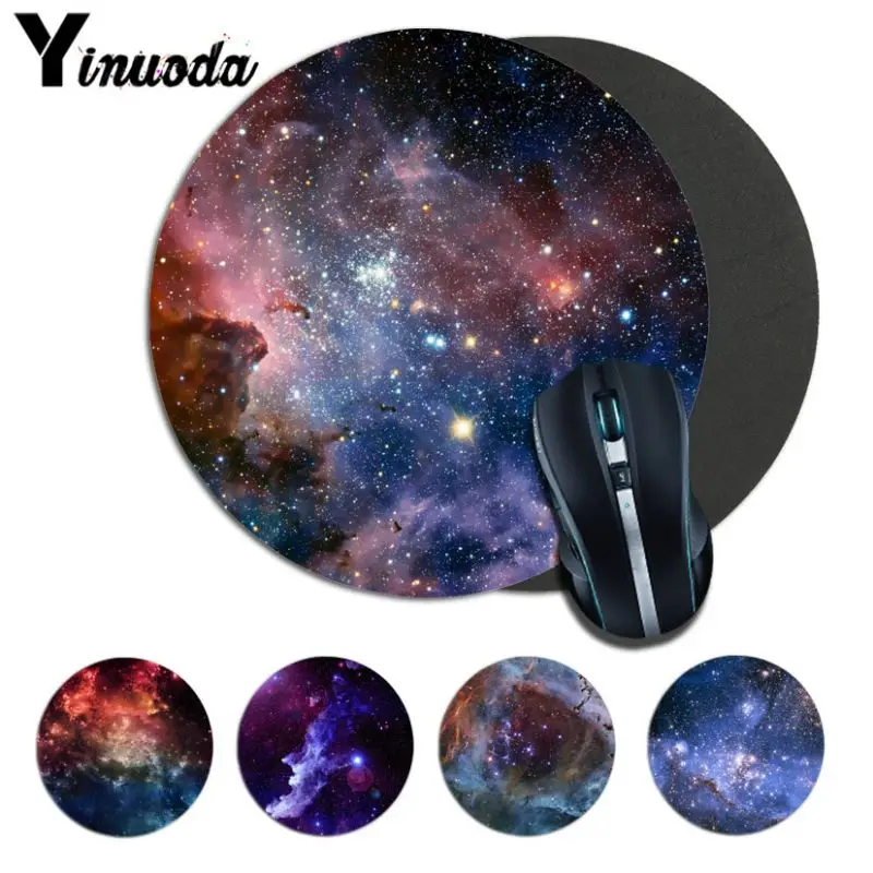 

Yinuoda Colorful Space colour Gaming Mouse Pad Computer Mats Size for 20*20cm 22*22cm round mousepad Rubber Rectangle Mousemats