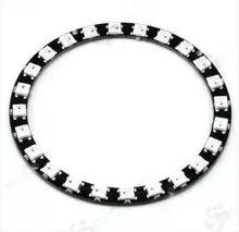 Placa de desenvolvimento ws2812 5050 rgb led, 24 canais luzes, cor completa, para arduino