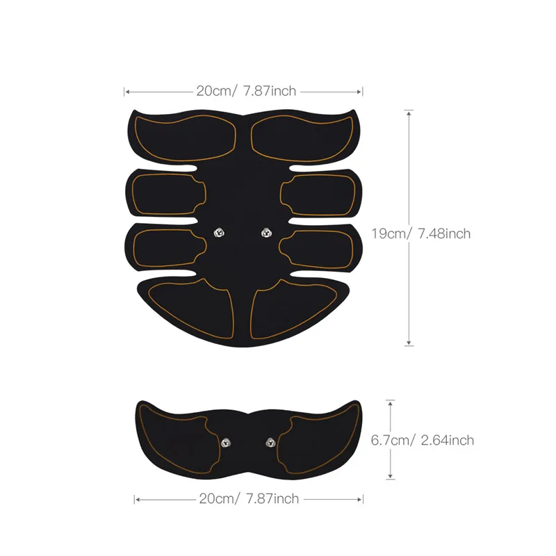 Перезаряжаемый сжигание жира мышечное укрепление тела тип упражнений EMS интеллектуальная тренировка живота патч упражнения снимающие инструменты