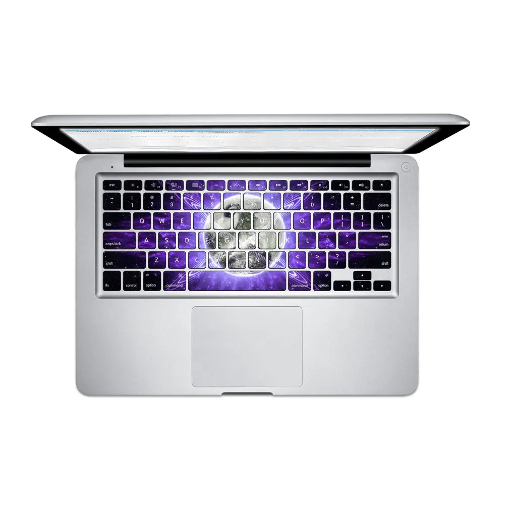 Galaxy Цвет планета клавиатура Стикеры чехол для ноутбука MacBook 12/13in retina в европейском стиле