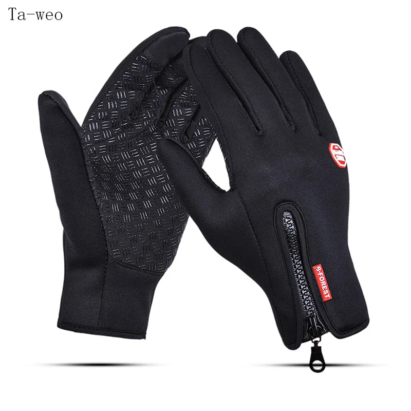 

Ta-weo Windproof Waterproof Gloves Motorcycle Downhill Cycling Riding Racing Fleece Gloves Women Winter Gloves