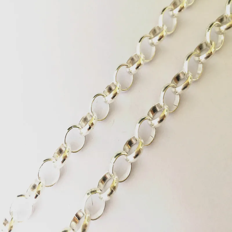 6.6ft/lot silver color twist Necklace chain DIY Mini chain accessories pendant chain 10mmin