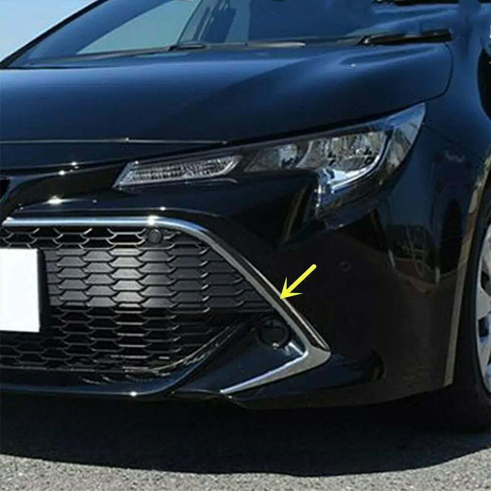 

For Toyota Corolla hatchback 2018 2019 Front Center Grilles Grill Moulding Cover Trim