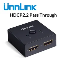 Scollega Switch bidirezionale compatibile con MI HD UHD 4K @ 60Hz YUV4:2:2 HDR HDCP2.2 per smart tv led mi box3 monitor per computer ps4pro