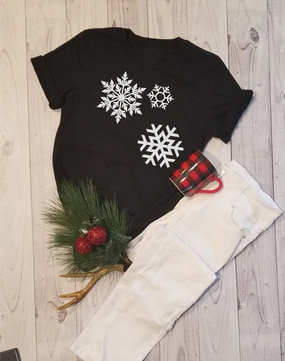 Merry Christmas Snow T-Shirt Летняя Винтажная футболка с короткими рукавами, рождественские праздничные топы с круглым вырезом, стильные зимние наряды