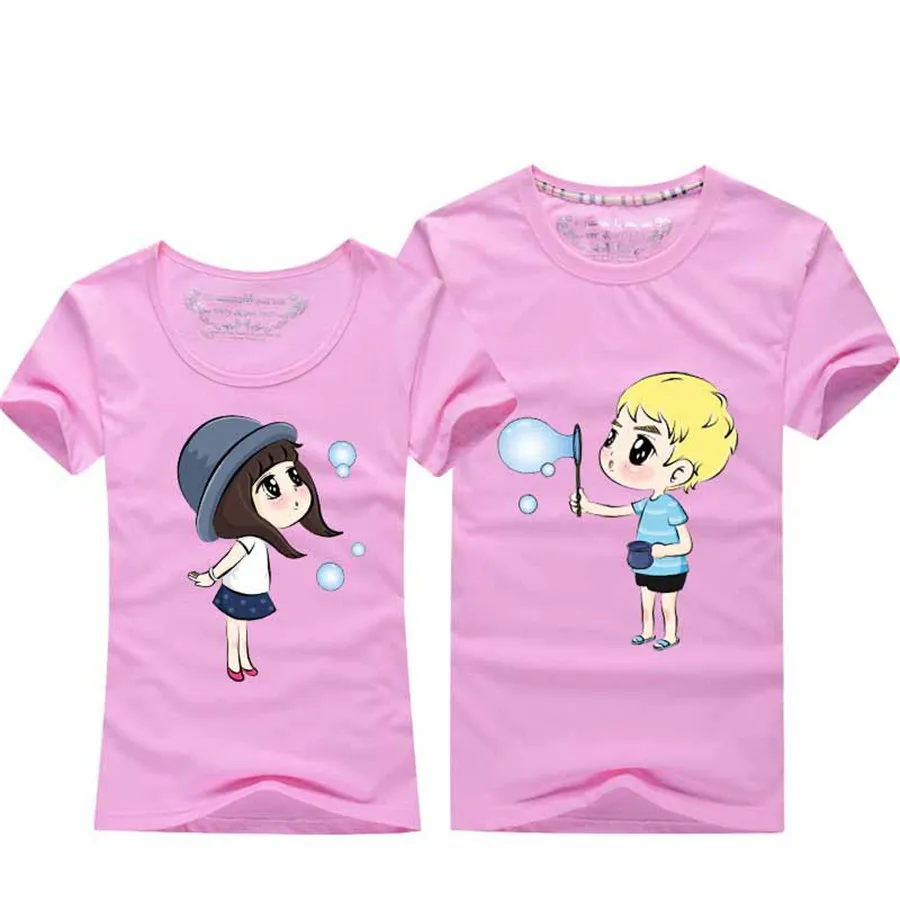print heart couple t shirt for lovers men women tee husband and wife family clothes femme lady Valentin 2019 summer print heart couple t shirt for lovers men women tee husband and wife family clothes femme lady Valentin 2019 summer