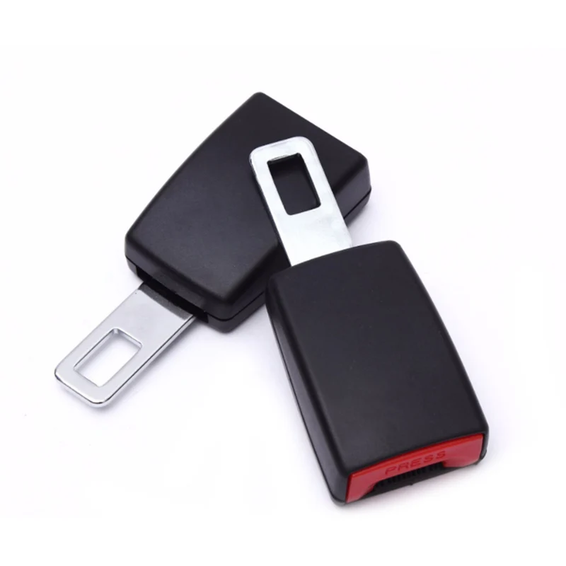 2pcs Universal Auto Car Seat Belt Socket Extender Metal Seat Belt