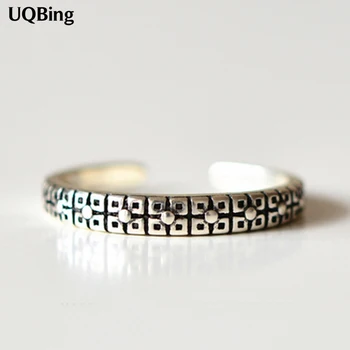 

New Arrival 925 Sterling Silver Retro Silver Ring Oepn Rings For Women Girl Jewelry Drop Shipping