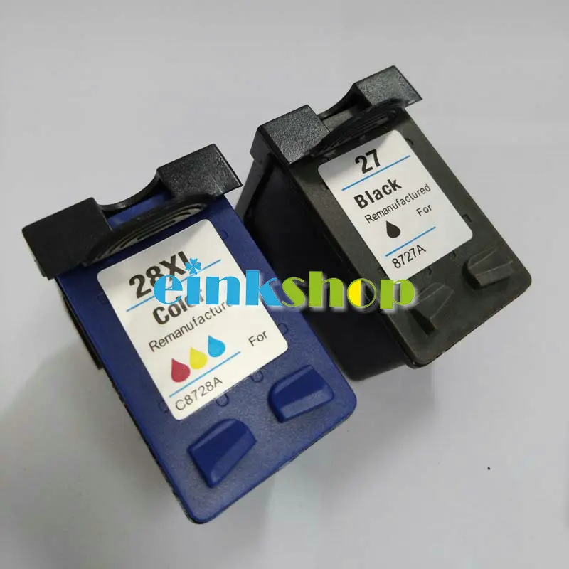 Картридж для принтера einkshop совместимый с hp 27 и 28 28xl Deskjet 450 450CI 5550 3420 3520 3550 3650 3740 3845|ink
