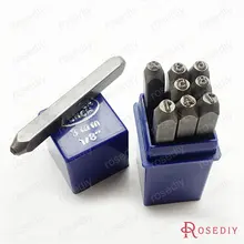 (29489) 1 Unidades Número altura 3 MM Ponche Número de Acero Herramienta de Bricolaje Resultados de La Joyería Accesorios de La Joyería al por mayor