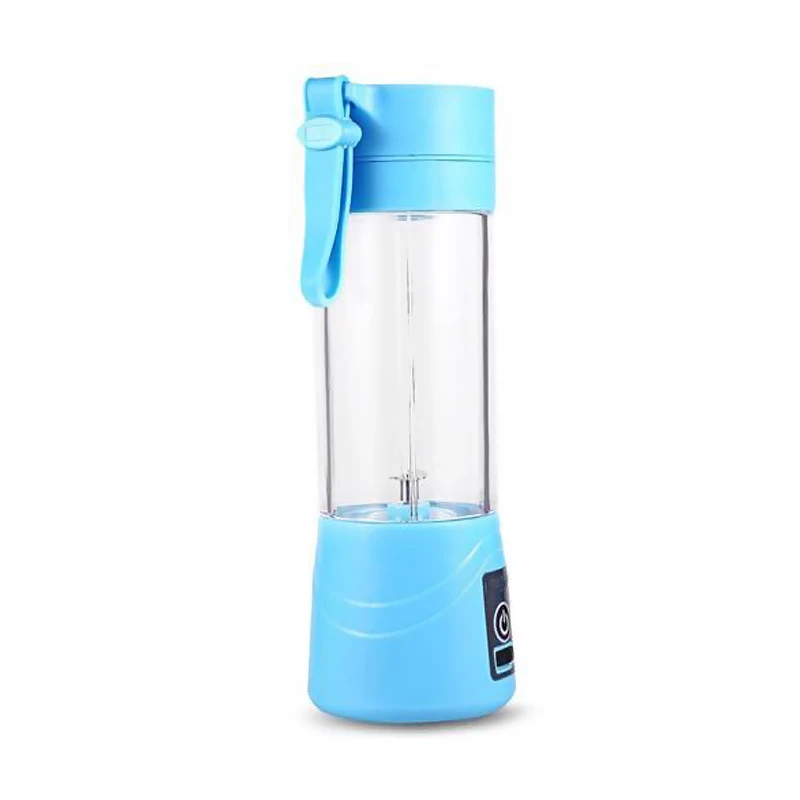 Портативный USB Перезаряжаемый пресс соковыжималка Инструмент бытовой сок бутылка Мини Путешествия маленькая соковыжималка для фруктов машина ручной сок чашка - Цвет: Синий