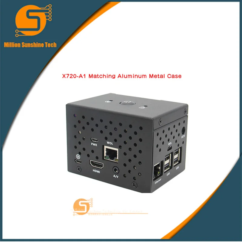 

Raspberry Pi X720 Power Management Board Aluminum Case Kit,X720-A1 Metal Enclosure+Button+Adapter Plate for Raspberry Pi 3 B+/3B