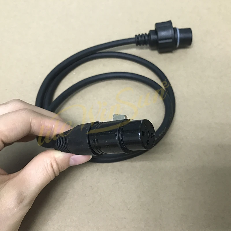 Litewinsune 8 шт. DMX сигнальный кабель 3PIN 1 м для водонепроницаемый светодиодный адаптер