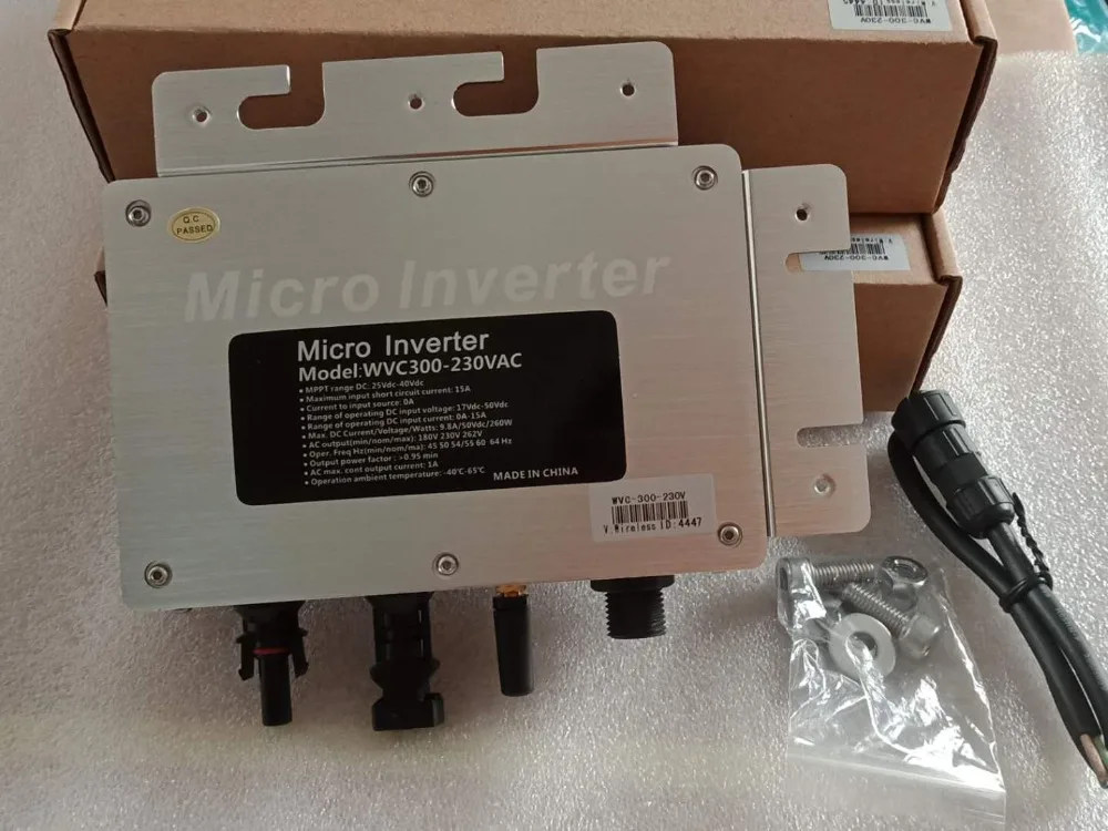 WVC 300W WIFI версия MPPT микро солнечный инвертор DC 22 50V к AC 110/230V Чистая синусоида с