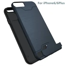 Чехол для iPhone6s PC + силиконовый двойной Слои Встроенная подставка слот Кредитные карты анти shoushck разводят Телефон чехол для iPhone6 плюс