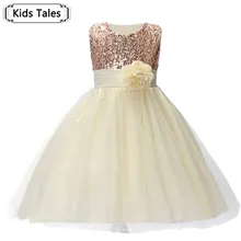 SQ220 10 цветов, платье принцессы с цветочным узором и розой для дня рождения, свадьбы, для девочек, детское платье-майка для девочек