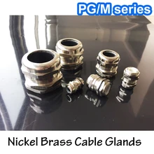Waterproof Cable Glands Connector-Wire Brass Metal IP68 for High-Quality Nickel 1piece/Lot