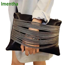 Бренд Imentha, черный женский клатч, дневной клатч, кошельки и сумочки, вечерний клатч, сумки, женские браслеты, женские кожаные сумки