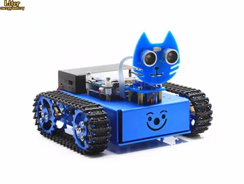 

KitiBot-MG-T (EN) Starter Robot Building Kit with Mega2560 Controller Board for Kids Graphical Programming Tracked Version