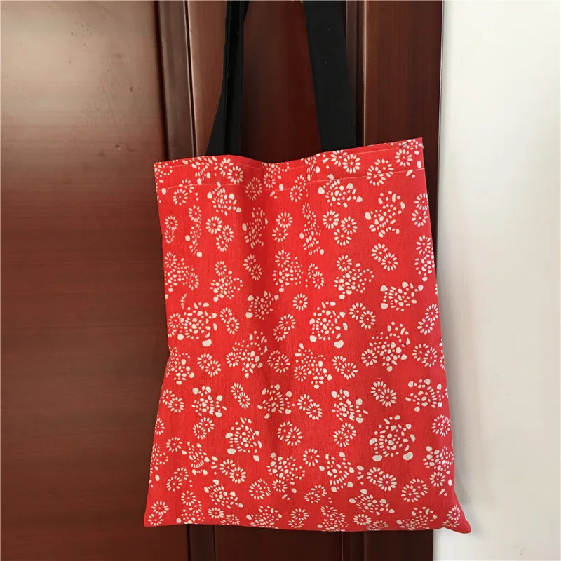 YILE-Cotton-Linen-Eco-Shopping-Market-Tote-Shoulder-Bag-Book-Bag-Print-Sunflower-Red-Base-8414d (4)