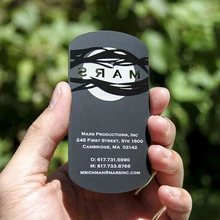 Персонализированные странные формы качества из нержавеющей стали визитная металлическая карта