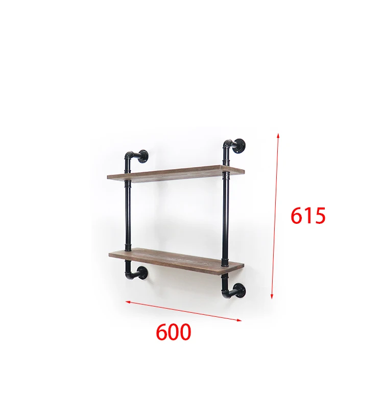 الأنابيب الصناعية الرف خزانة الجرف رفوف الرجعية العائمة الخشب العائمة الرف مع 2 الطبقة الأنابيب الصناعية الرف خزانة الجرف رفوف الرجعية العائمة الخشب العائمة الرف مع 2 الطبقة