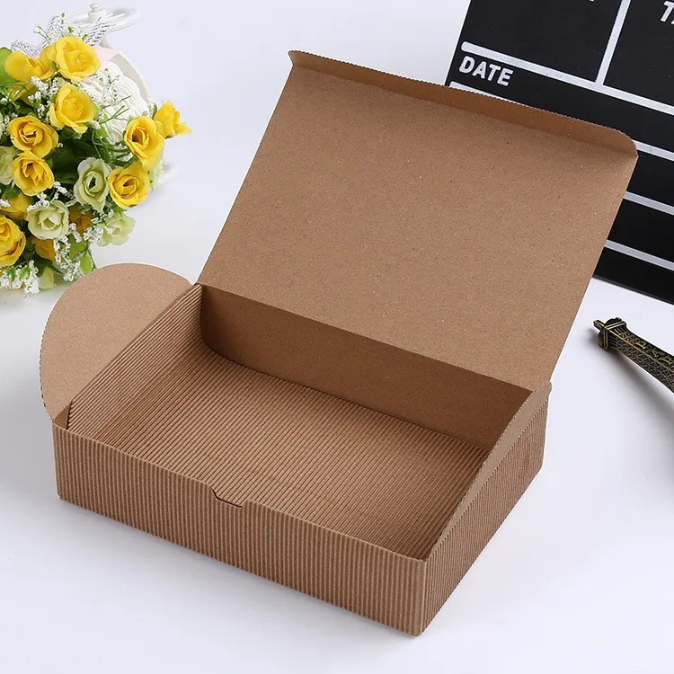 50 шт гофрированная крафт-бумага коробка драгоценность Подарочная Коробка для мыла бумажная упаковка подарочная коробка, Свадебный пакет еды ручной работы