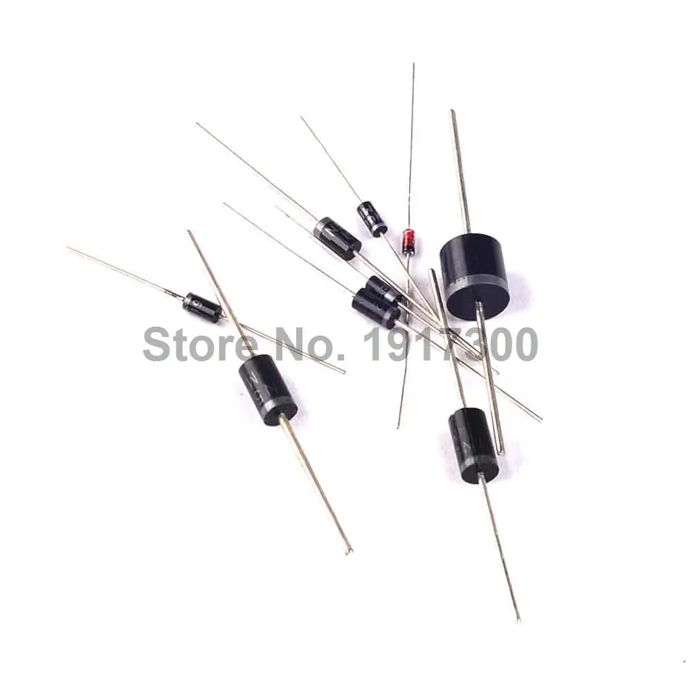 1N4148 1N4007 1N5819 1N5399 1N5408 1N5822 FR107 FR207 6A10 Диод Выпрямителя ТОКА Пакет (9 Видов 123 ШТ.) |