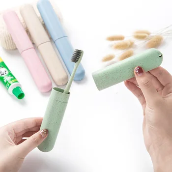 

Toothbrush Case Camping Travel Portable Plastic Toothbrush Storage Box Organizer Anti-Microbial Toothbrushes Cover Box