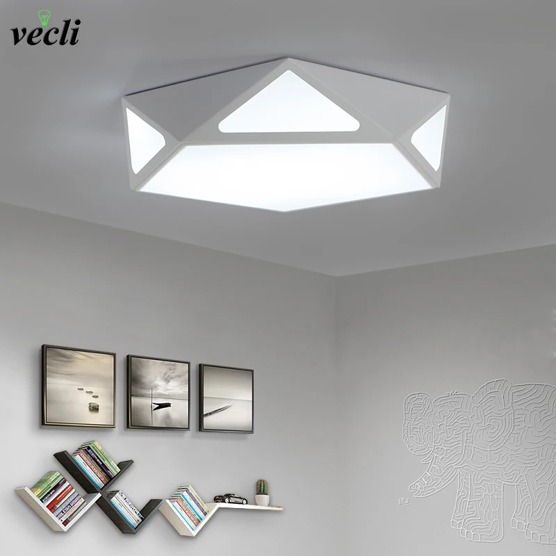 

Simple modern balcony ceiling lamps LED creative romantic lighting lamp geometric Nordic room bedroom lamp 85-265V 24W
