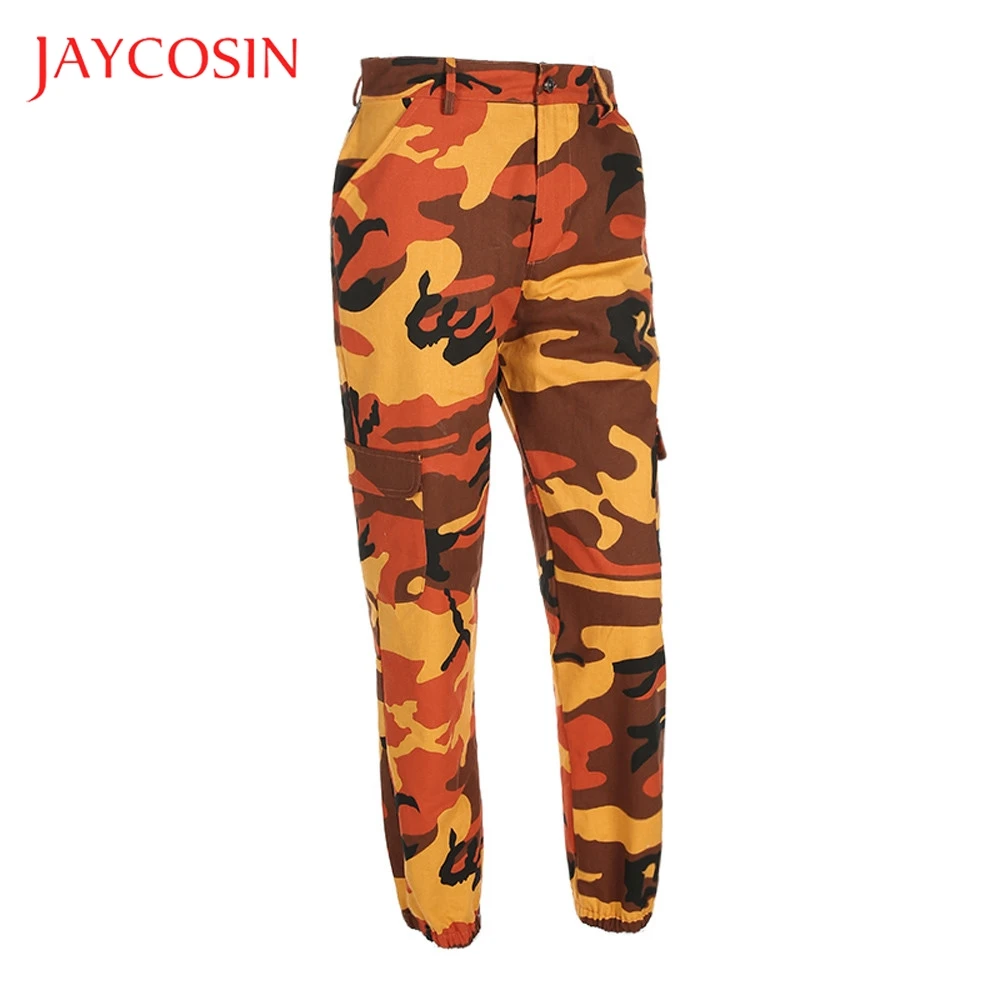 JAYCOSIN спортивные камуфляжные брюки карго женские повседневные джинсы стильные и