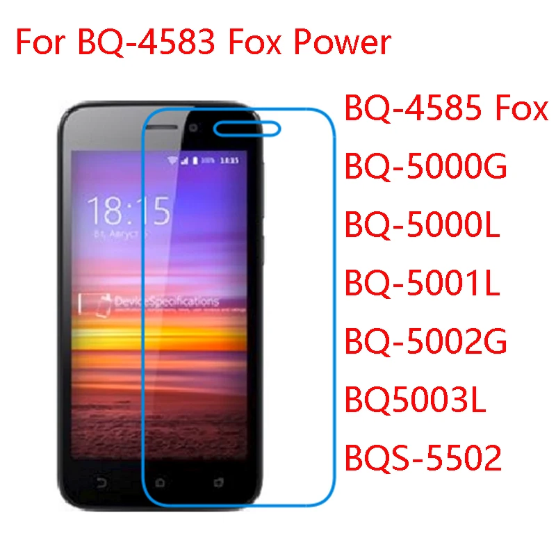 

(3-Pack) 9H flexible glass film ForBQ-4583 Fox Power,4585 Fox View,5000G Velvet Easy,5000L ,5001L Contact,5002G ,5003L Shark Pro