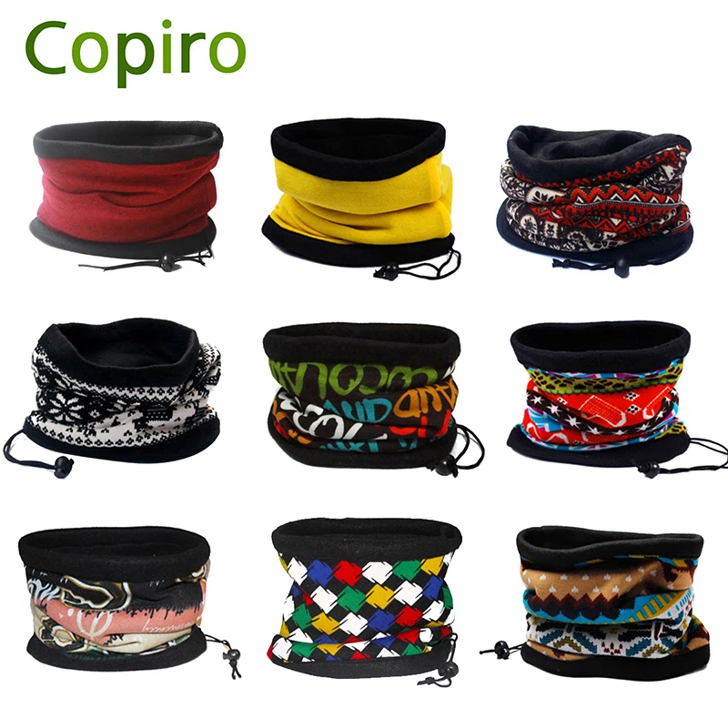 

Copiro Winter Warmer Men Face Mask Cycling Headwear Riding Scarf Seamless Neck Bandana Ciclismo Bicycle Headband 30 Colors